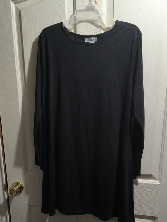 just be Dresses & Skirts - just be Black Long Sleeve Swing Dress Tunic
